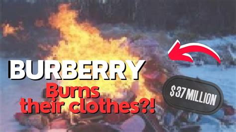 burberry clothes burning